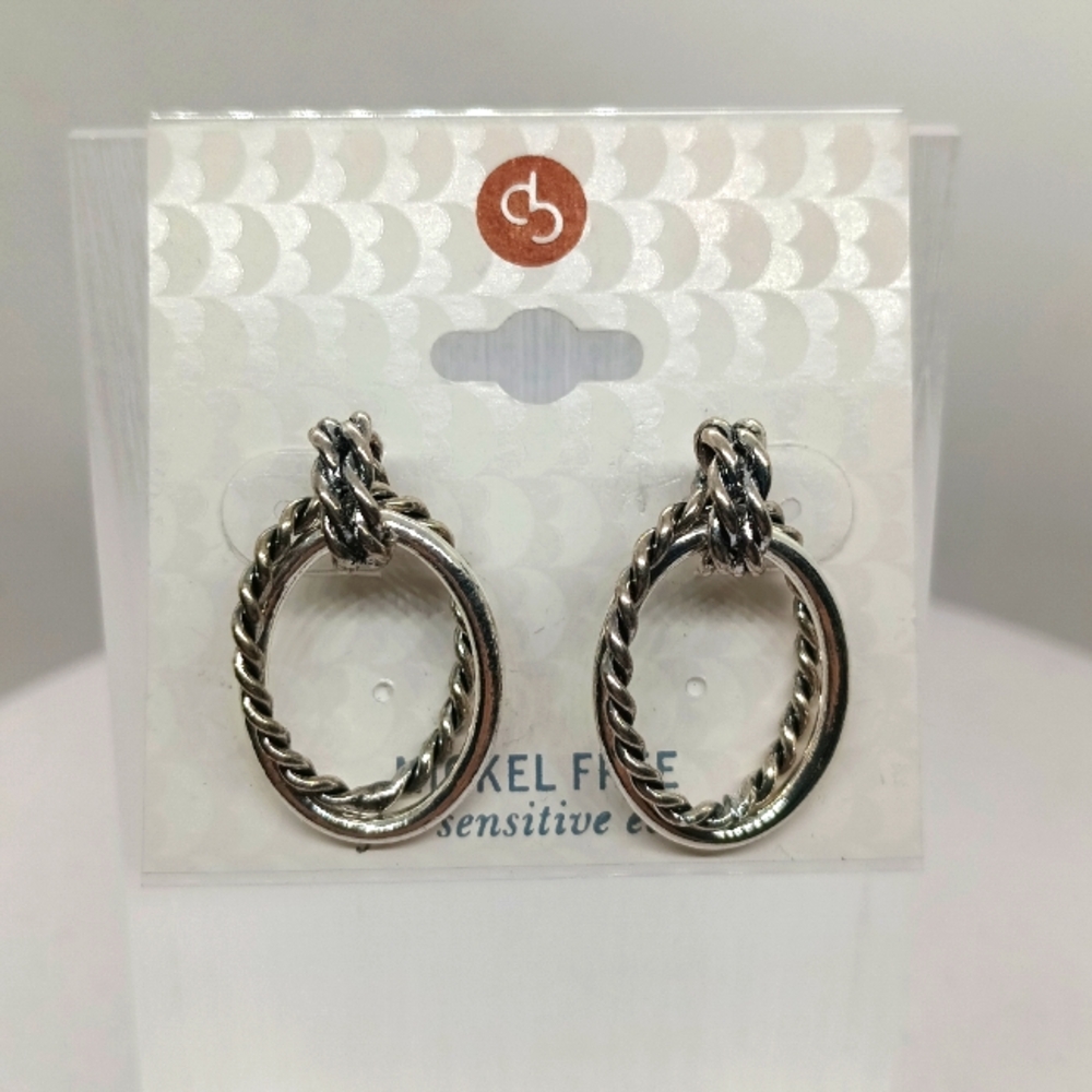 Dress Barn Silver Tone Earrings